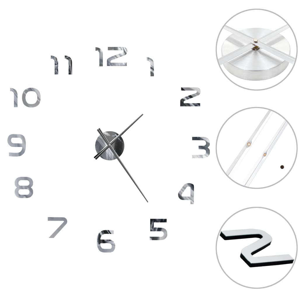 3D Wall Clock | High Gloss | Eva (Ethylene-Vinyl Acetate) | Xl