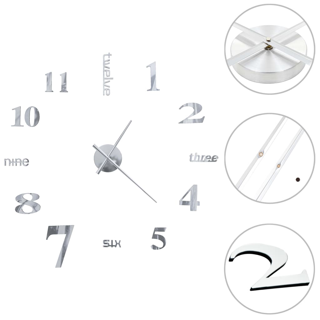 3D Wall Clock | High Gloss | Eva (Ethylene-Vinyl Acetate)