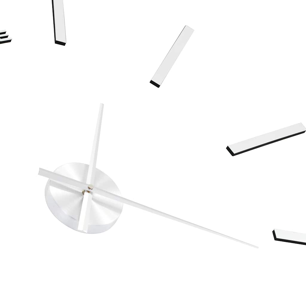 3D Wall Clock | Shiny Silver | Eva | Xxl | Adjustable Armrests