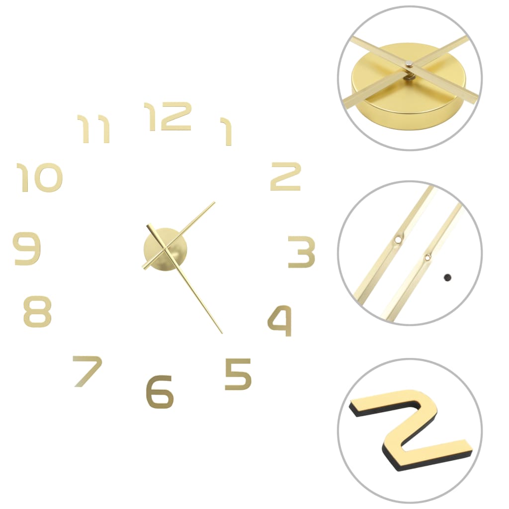 3D Wall Clock | High Gloss | Eva (Ethylene-Vinyl Acetate) | Xl
