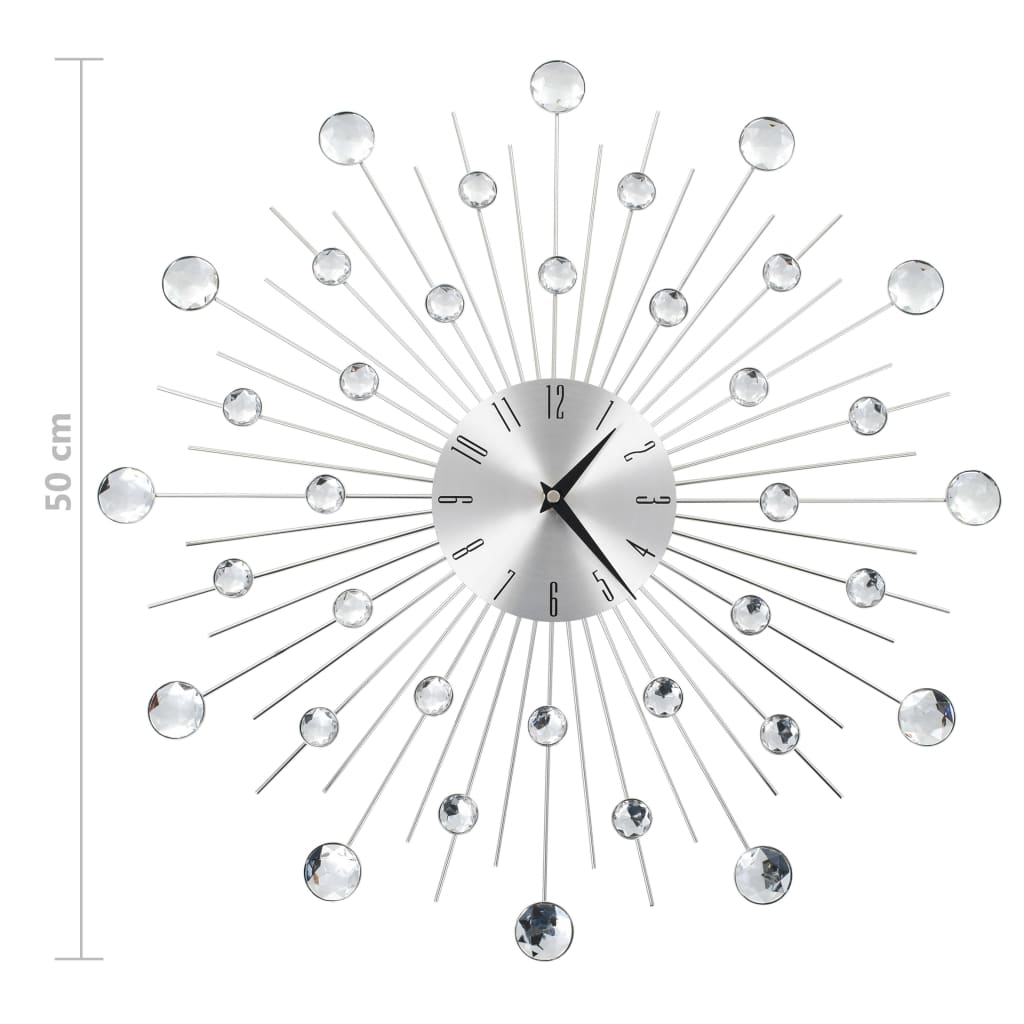Wall Clock With Quartz Movement Modern Design 50 Cm