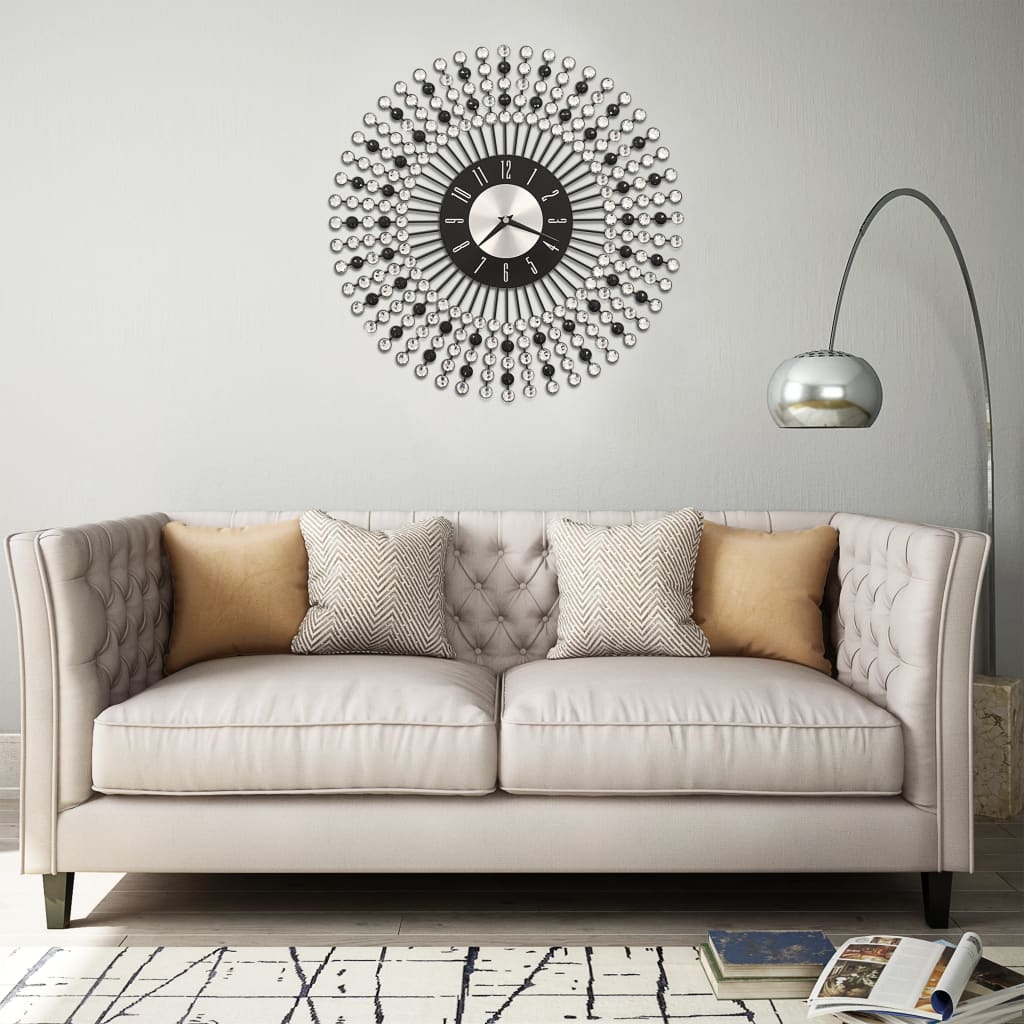 Wall Clock | | Metal | | Decorative Inlays | Clock | Round