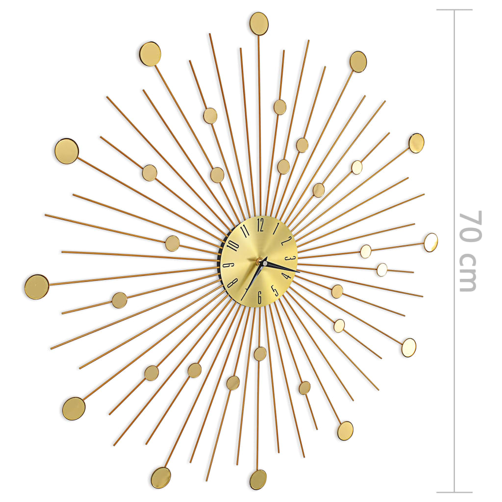 Wall Clock | | Metal | | Decorative Inlays | Clock | Round