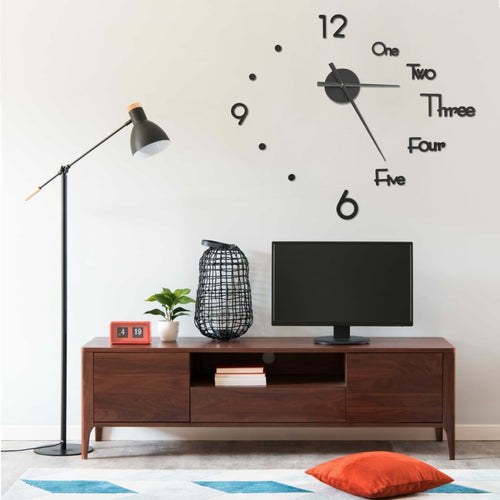 Horloge murale 3D XXL moderne 100cm décoration salon luxe
