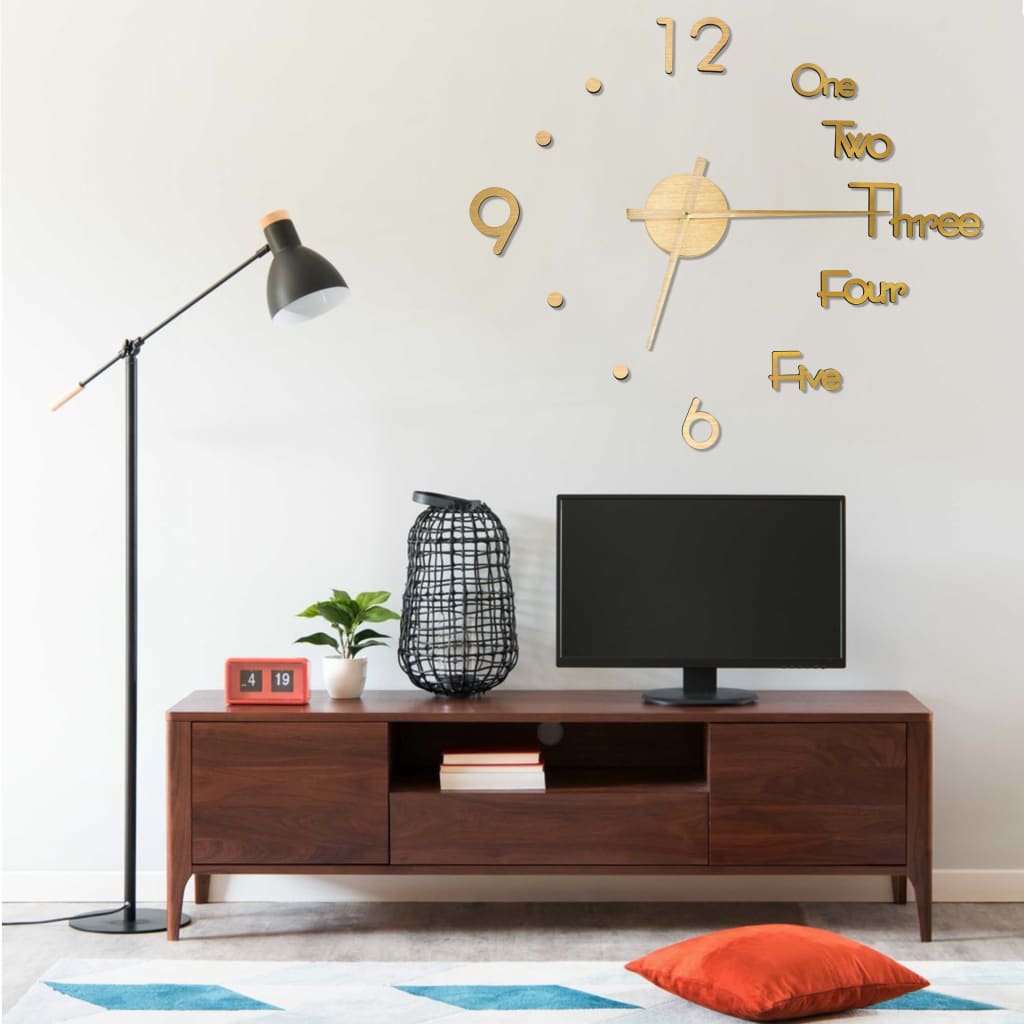 3D Wall Clock Modern Design 100 Cm Xxl