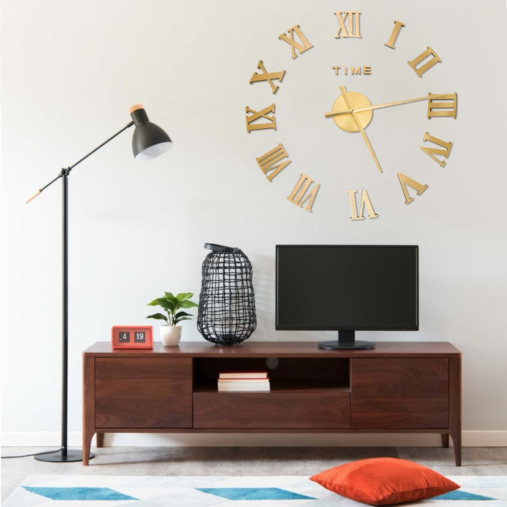 3D Wall Clock Modern Design 100 Cm Xxl