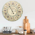 Horloge murale multicolore grande MDF colorée décoration originale
