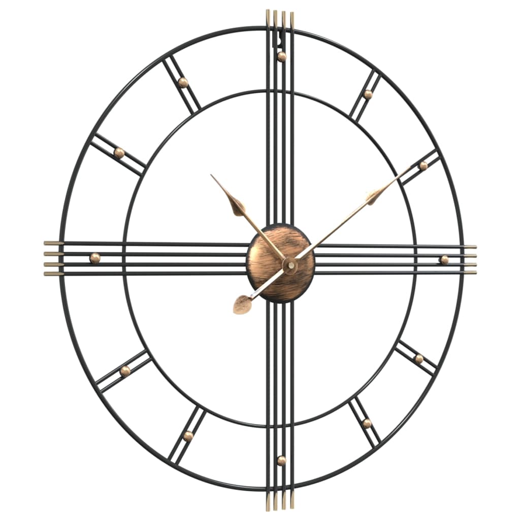 Wall Clock Black Ø60 Cm Iron